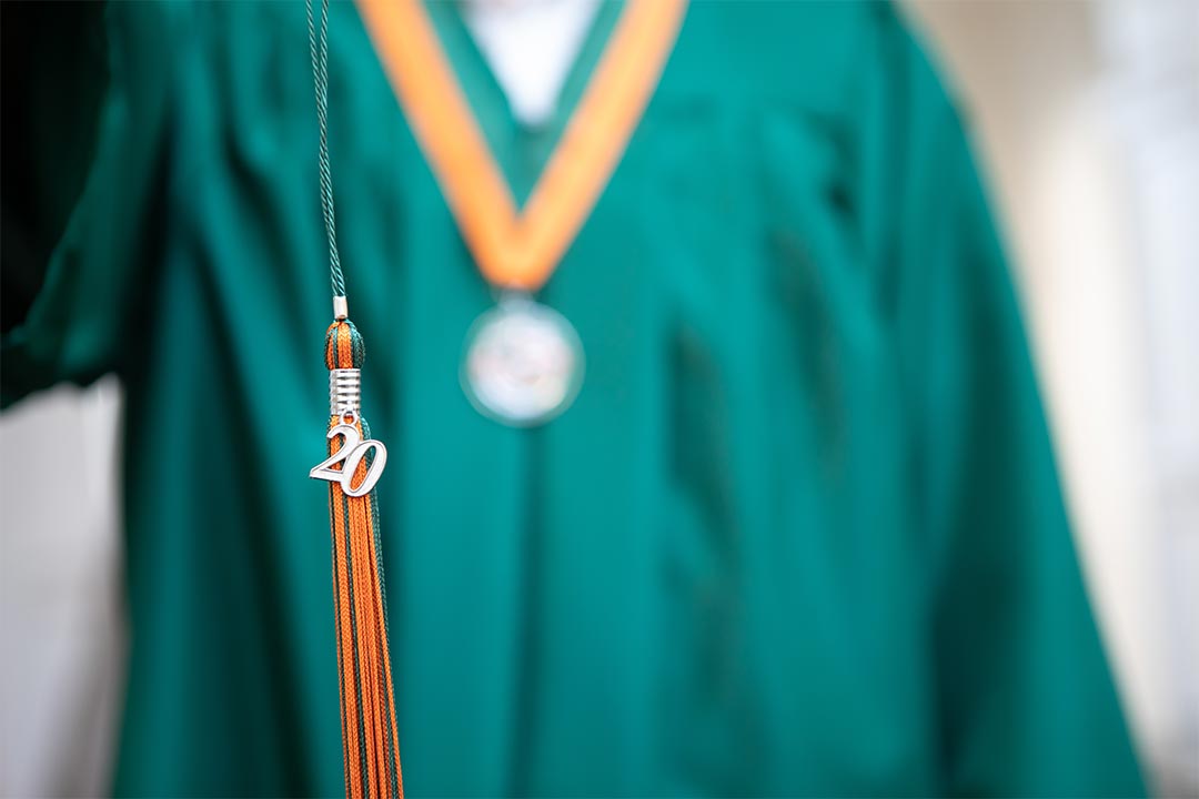 Senior Portraits closeup of graduation tassel